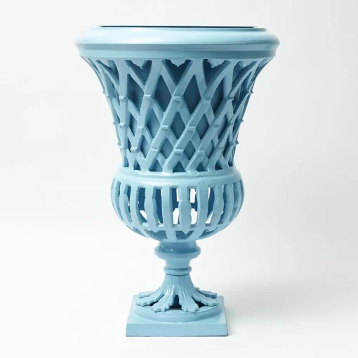 Vases | Vases & Planters<Mrs. Alice Adelaide Blue Lattice Urn
