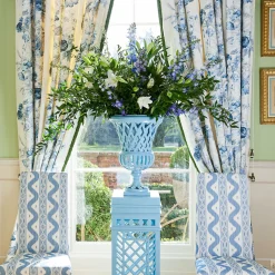 Vases | Vases & Planters<Mrs. Alice Adelaide Blue Lattice Urn