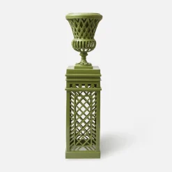 Vases | Vases & Planters<Mrs. Alice Adelaide Green Lattice Urn & Pedestal