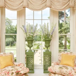 Vases | Vases & Planters<Mrs. Alice Adelaide Green Lattice Urn & Pedestal