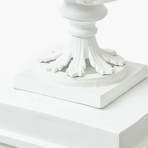 Vases | Vases & Planters<Mrs. Alice Adelaide White Lattice Urn & Pedestal