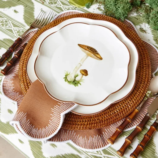 Placemats<Mrs. Alice Alathea Caramel Linen Placemats (Set of 4)