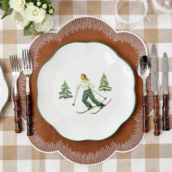 Placemats<Mrs. Alice Alathea Caramel Linen Placemats (Set of 4)