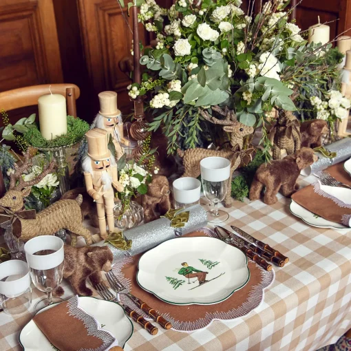 Placemats<Mrs. Alice Alathea Caramel Linen Placemats (Set of 4)