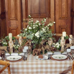 Placemats<Mrs. Alice Alathea Caramel Linen Placemats (Set of 4)
