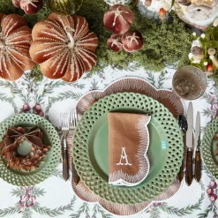 Placemats<Mrs. Alice Alathea Caramel Linen Placemats (Set of 4)