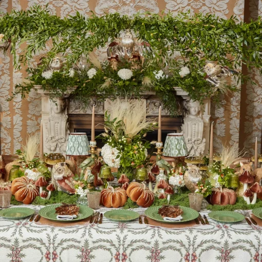 Placemats<Mrs. Alice Alathea Caramel Linen Placemats (Set of 4)