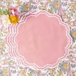 Placemats<Mrs. Alice Allegra Pink Placemats (Set of 4)