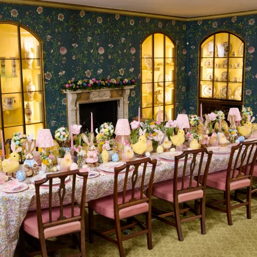 Placemats<Mrs. Alice Allegra Pink Placemats (Set of 4)