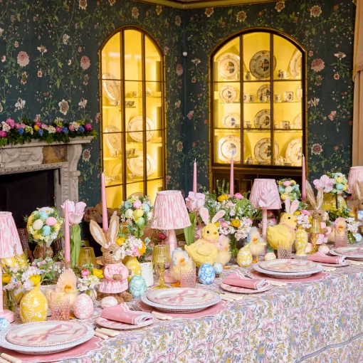 Placemats<Mrs. Alice Allegra Pink Placemats (Set of 4)