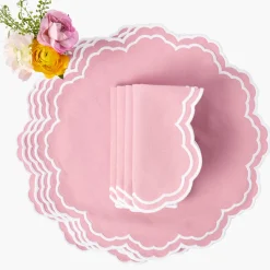Placemats<Mrs. Alice Allegra Pink Placemats (Set of 4)