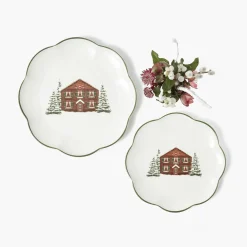 Crockery Sets<Mrs. Alice Alpine Chalet Dinner & Starter Plates (Set of 8)