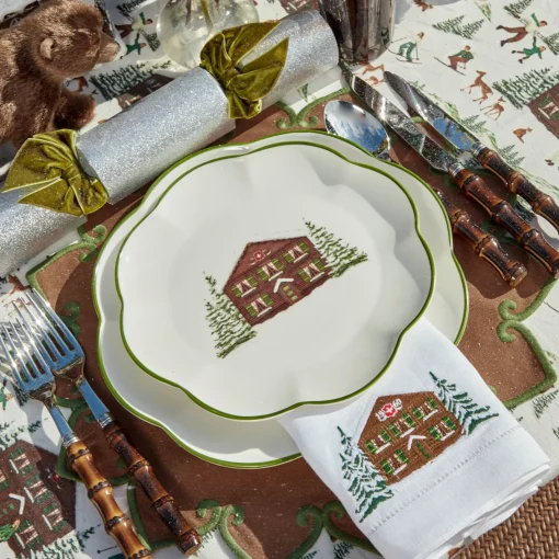 Crockery Sets<Mrs. Alice Alpine Chalet Dinner & Starter Plates (Set of 8)
