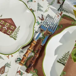 Crockery Sets<Mrs. Alice Alpine Chalet Dinner & Starter Plates (Set of 8)