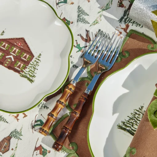 Crockery Sets<Mrs. Alice Alpine Chalet Dinner & Starter Plates (Set of 8)
