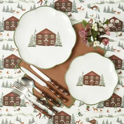 Crockery Sets<Mrs. Alice Alpine Chalet Dinner & Starter Plates (Set of 8)