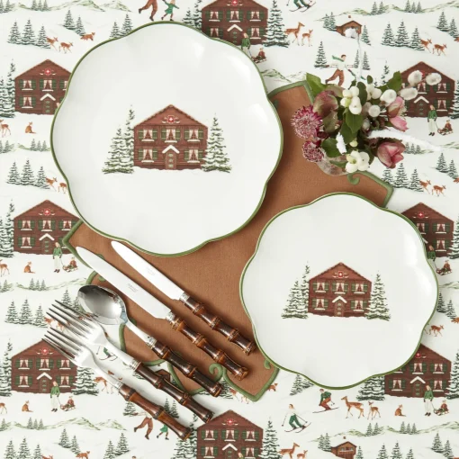 Crockery Sets<Mrs. Alice Alpine Chalet Dinner & Starter Plates (Set of 8)