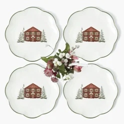 Starter Plates | Crockery Sets<Mrs. Alice Alpine Chalet Starter Plate (Set of 4)