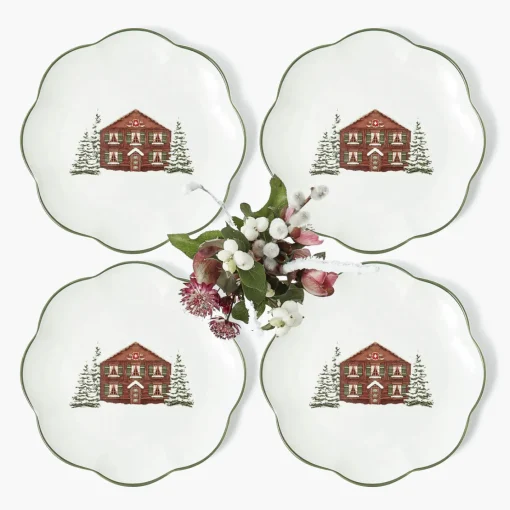 Starter Plates | Crockery Sets<Mrs. Alice Alpine Chalet Starter Plate (Set of 4)