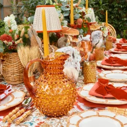 Jugs<Mrs. Alice Amber Hobnail Jug