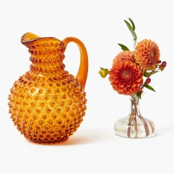Jugs<Mrs. Alice Amber Hobnail Jug