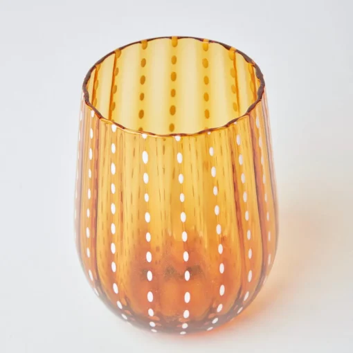 Glasses<Mrs. Alice Amber Speckle Water Glasses (Set of 6)