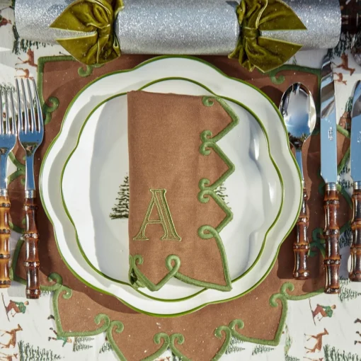 Placemats | Under £100<Mrs. Alice Angelina Chestnut & Green Placemats (Set of 4)