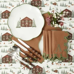 Placemats | Under £100<Mrs. Alice Angelina Chestnut & Green Placemats (Set of 4)