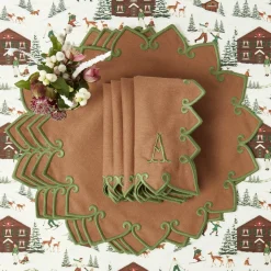 Placemats | Under £100<Mrs. Alice Angelina Chestnut & Green Placemats (Set of 4)