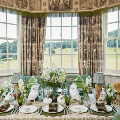 Table Linen Sets | Mrs. Alice Monogram<Mrs. Alice Angelina Forest Green & Brown Placemats & Napkins (Set of 4)