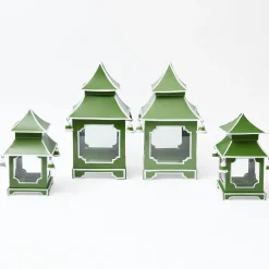 Year-round Decorations | Spring Decorations<Mrs. Alice Apple Green Pagoda Lantern Set