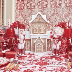 Christmas Decorations<Mrs. Alice Assorted Red Glitter Nutcracker Trio