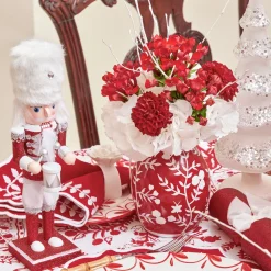 Christmas Decorations<Mrs. Alice Assorted Red Glitter Nutcracker Trio