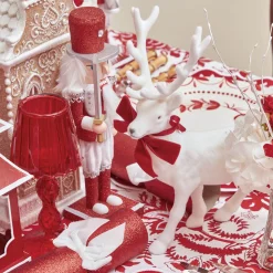 Christmas Decorations<Mrs. Alice Assorted Red Glitter Nutcracker Trio