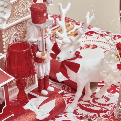 Christmas Decorations<Mrs. Alice Assorted Red Glitter Nutcracker Trio