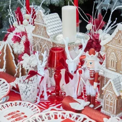 Christmas Decorations<Mrs. Alice Assorted Red Glitter Nutcracker Trio