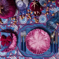 Autumn Decorations<Mrs. Alice Aubergine Glitter Velvet Mushroom Family