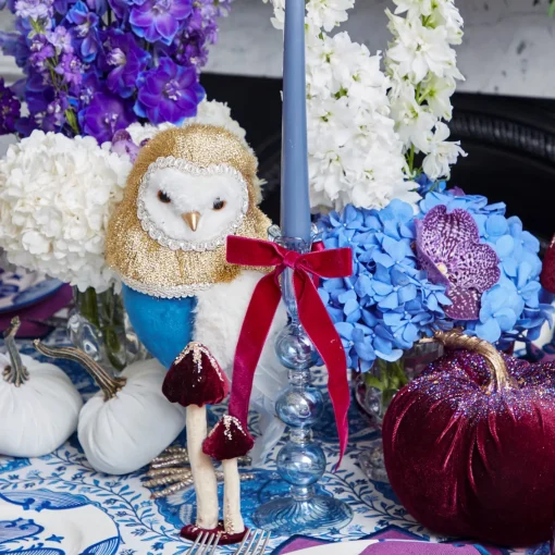 Napkin Rings & Bows<Mrs. Alice Aubergine Velvet Bow (Set of 4) - 20cm