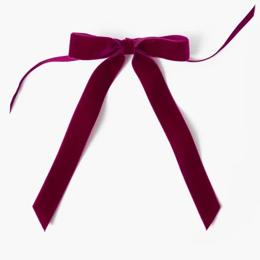 Napkin Rings & Bows<Mrs. Alice Aubergine Velvet Bow (Set of 4) - 20cm