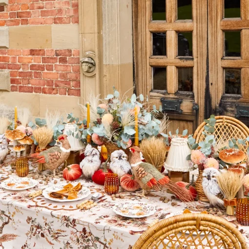 Crockery Sets<Mrs. Alice Autumn Flowers Dinner & Starter Plates (Set of 8)