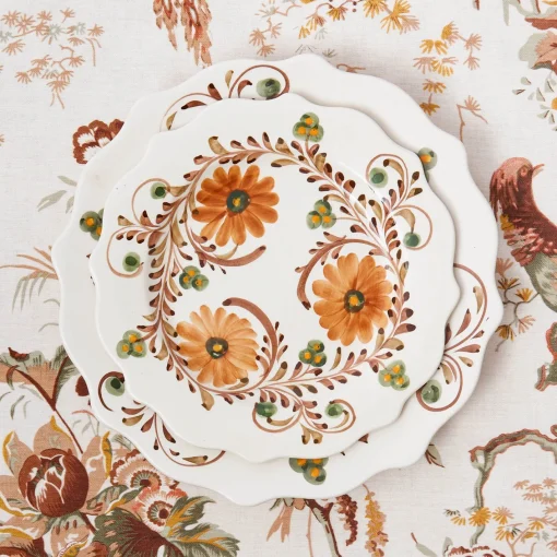 Crockery Sets<Mrs. Alice Autumn Flowers Dinner & Starter Plates (Set of 8)