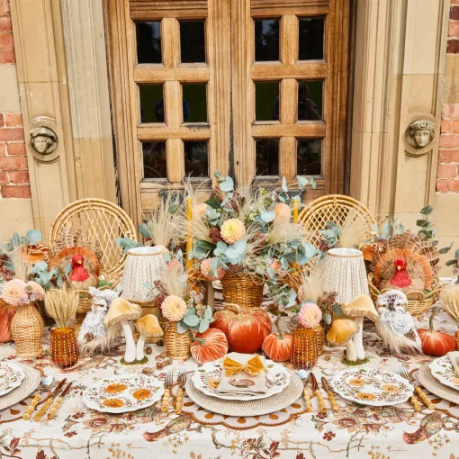 Crockery Sets<Mrs. Alice Autumn Flowers Dinner & Starter Plates (Set of 8)