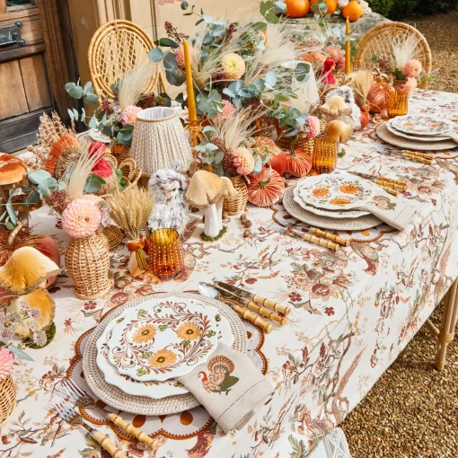Crockery Sets<Mrs. Alice Autumn Flowers Dinner & Starter Plates (Set of 8)