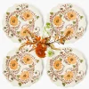 Dinner Plates | Crockery Sets<Mrs. Alice Autumn Flowers Dinner Plates (Set of 4)