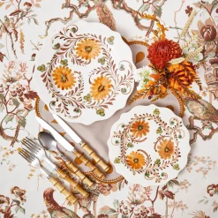 Dinner Plates | Crockery Sets<Mrs. Alice Autumn Flowers Dinner Plates (Set of 4)