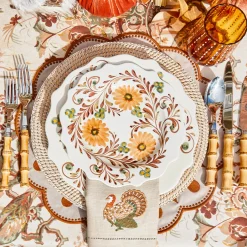 Dinner Plates | Crockery Sets<Mrs. Alice Autumn Flowers Dinner Plates (Set of 4)