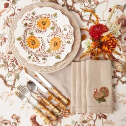 Dinner Plates | Crockery Sets<Mrs. Alice Autumn Flowers Dinner Plates (Set of 4)