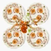 Starter Plates | Crockery Sets<Mrs. Alice Autumn Flowers Starter Plates (Set of 4)