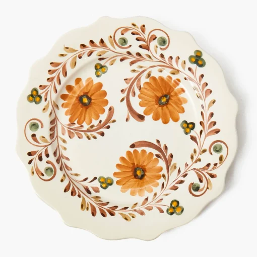 Starter Plates<Mrs. Alice Autumn Flowers Starter Plate