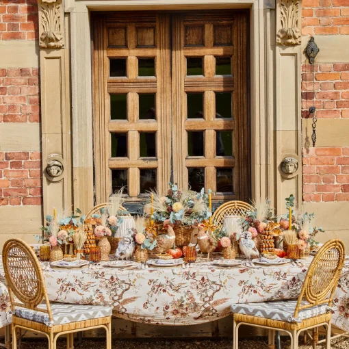 Starter Plates | Crockery Sets<Mrs. Alice Autumn Flowers Starter Plates (Set of 4)